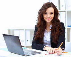 Girl on Laptop